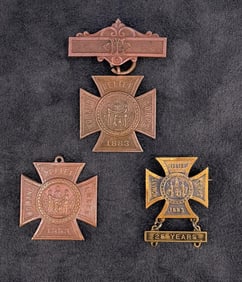 1883 Womans Relief Corps Medals Badges