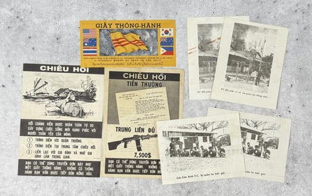 Vietnam War Propaganda Flyers Leaflets