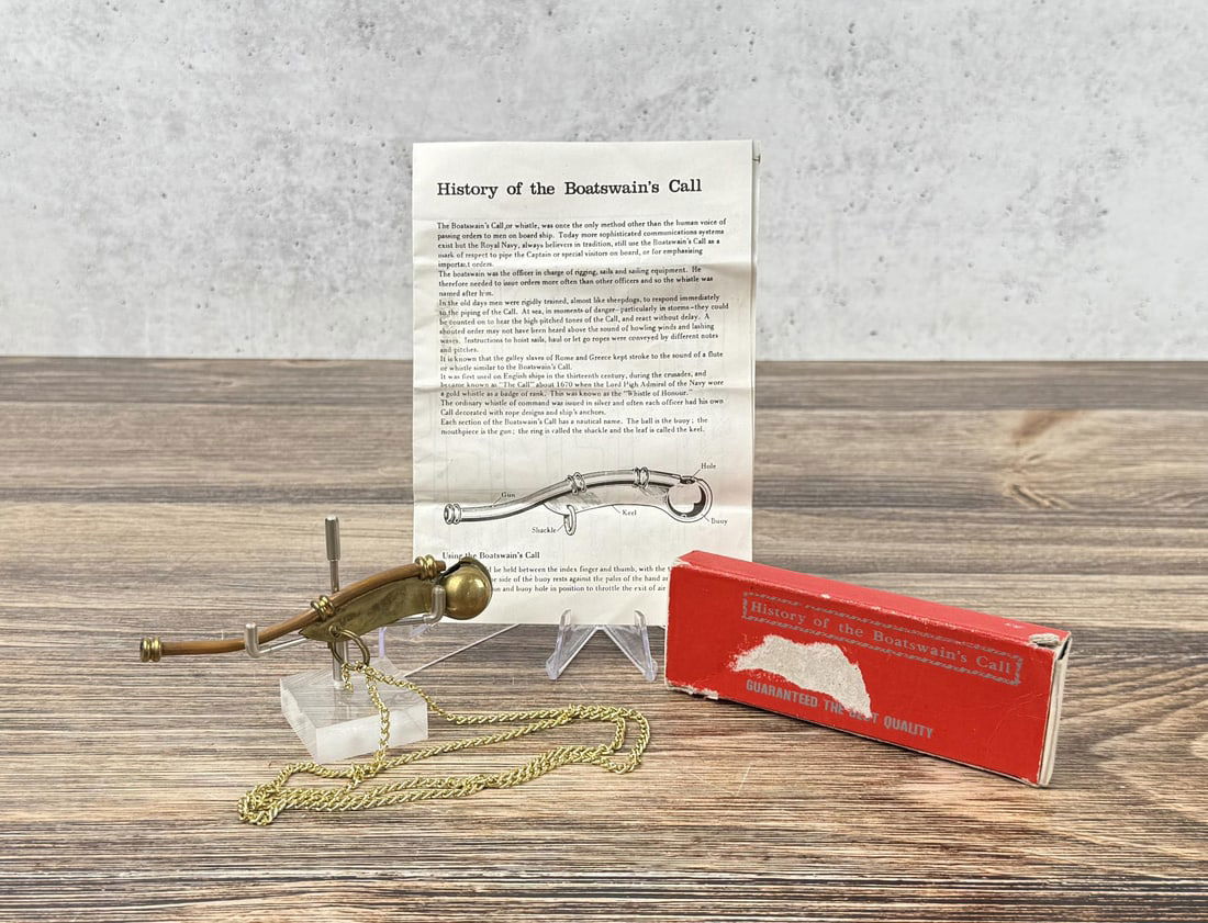 Boatswain Whistle: New in box.