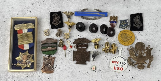 Collection of Military Ribbons and Medals