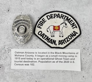 Oatman Arizona Fire Department Badge
