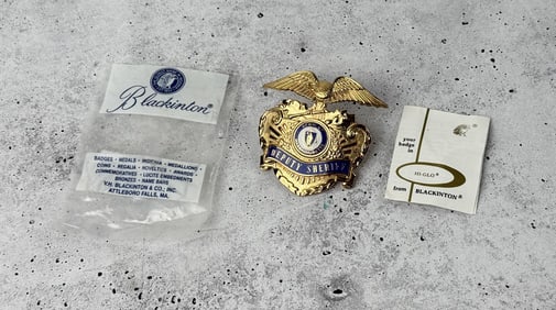 Massachusetts Deputy Sheriff Hat Badge