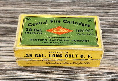 Western .38 Long Colt Ammo Box