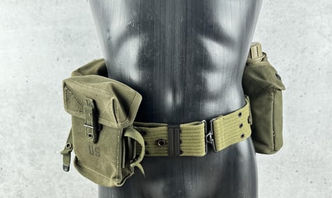 Vietnam Korean War US Army Mills Belt Set