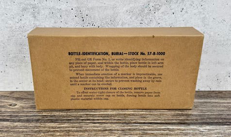 Grave Burial Identification Bottle