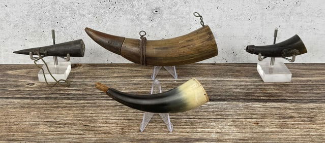 Antique Frontier Powder Horns