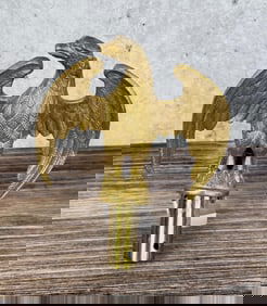 Brass American Eagle Flag Pole Topper