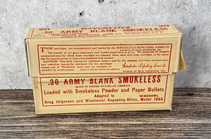 Winchester .30 Army Blank Smokeless Ammo Box
