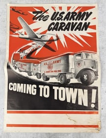 1946 US Army Caravan Recruiting Poster