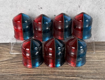Kopp Red Blue Glass Lens Ship Light Covers