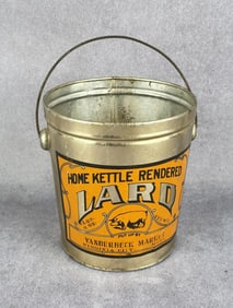 Vanderbeck Market Virginia City Montana Lard Tin