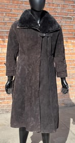 Vintage A&F Shearling Suede Leather Jacket