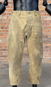 Vintage Button Fly Hirsch Weis Tin Cloth Pants