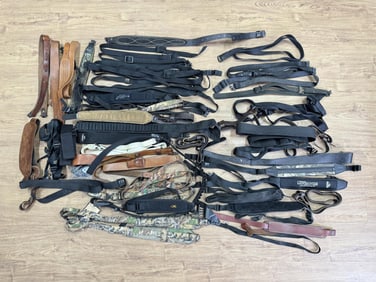 Large Group Of Nylon Leather Rifle Slings