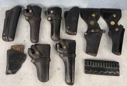 Collection of Hunter Leather Holsters