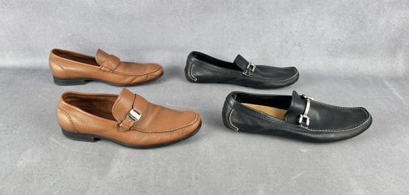 Two Pair of Salvatore Ferragamo Loafers