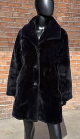 Vintage Borgazia Betty Rose Faux Fur Jacket Coat