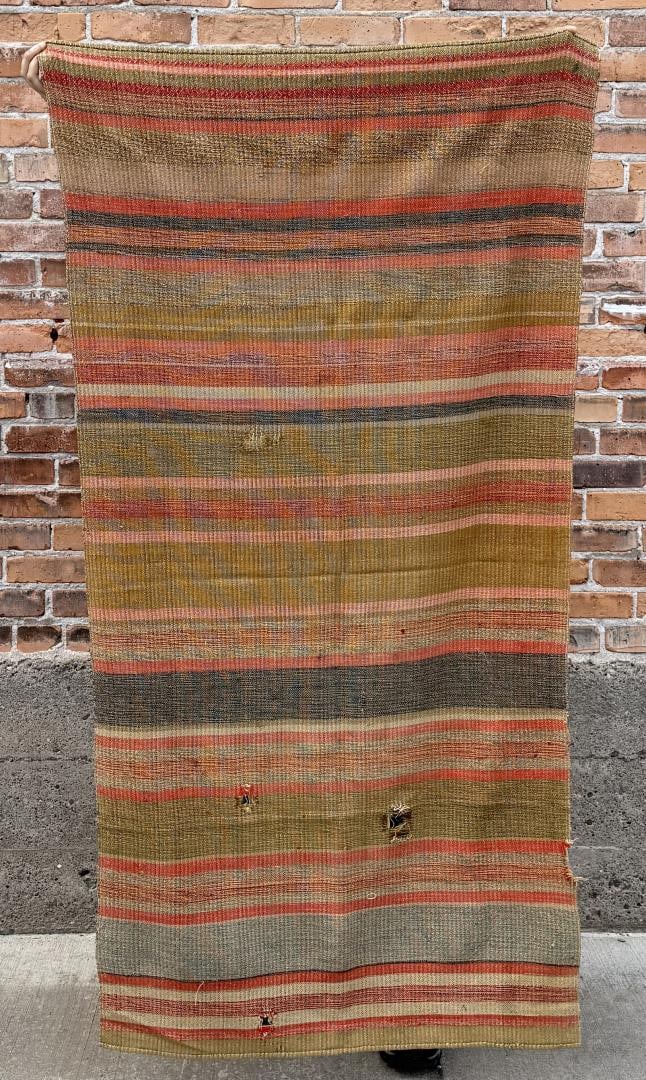 Antique Saddle Blanket: 33 1/2" by 66"