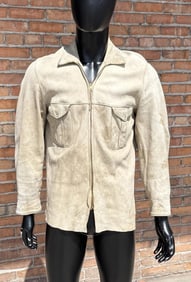 Vintage Elk Hide Leather Jacket