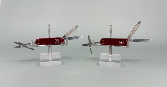 Victorinox Swiss Army Aluminum Pocket Knives