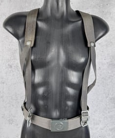 East German Army DDR Belt Suspenders Set