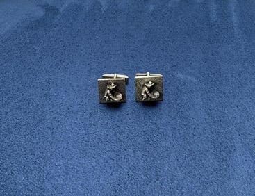 Pete Morgan Navajo Sterling Silver Cufflinks