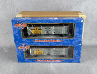 Atlas Fox Head 400 Beer O Scale Model Train Cars