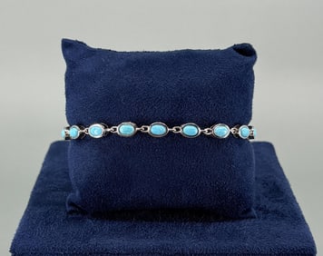 Bella Luce Sterling Blue Opal Tennis Bracelet