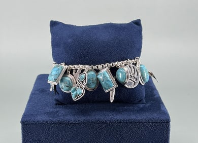 Bella Luce Southwest Style Sterling Charm Bracelet