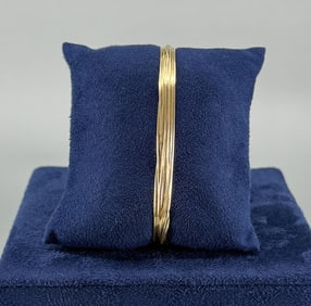 Sterling Silver Gold Wash Multi Strand Bracelet