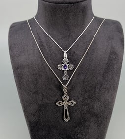 Bella Luce Sterling Silver Cross Necklaces