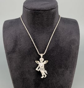Sterling Silver Cupid Necklace