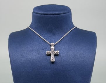 Bella Luce Sterling Silver Cross Necklace