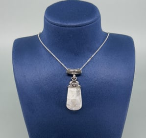 Bella Luce Sterling Rainbow Moonstone Necklace