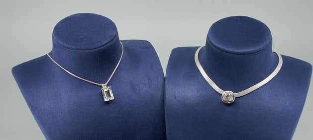Bella Luce Sterling Silver CZ Necklaces