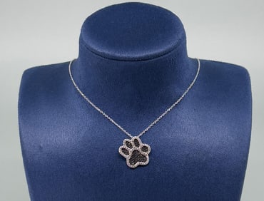 Spacecore Black Spinel Sterling Silver Necklace