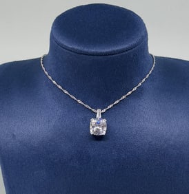 Spacecore Sterling Silver CZ Necklace