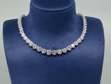 Bella Luce Sterling Silver CZ Necklace