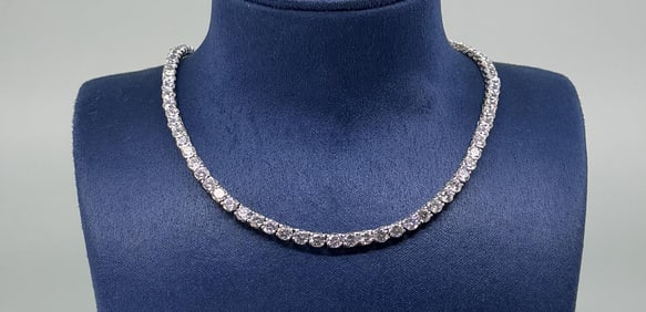 Bella Luce Sterling Silver CZ Necklace