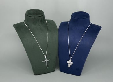 Bella Luce Sterling Silver Cross Necklaces