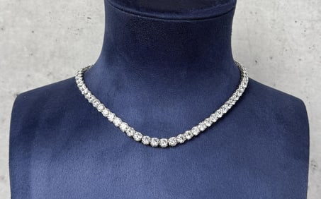 Bella Luce Sterling Silver CZ Necklace
