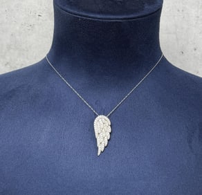 Bella Luce Sterling Silver Angel Wing Necklace