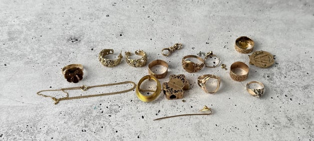 10k Gold Jewelry Lot