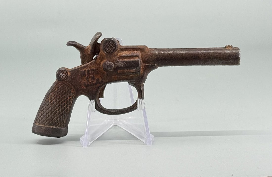 Stevens King Cast Iron Cap Gun: 5" long.