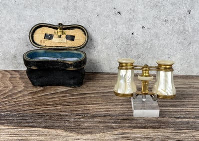 Antique Mother of Pearl French Opera Glasses