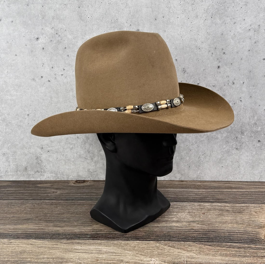 Antique John B. Stetson 3x Beaver Cowboy Hat (1 of 8)