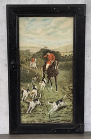 Fox Hunt Lithograph Print
