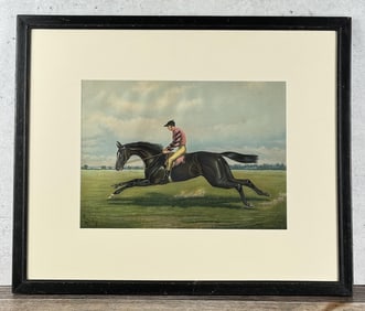 Henry Stull Iroquois Race Horse Lithograph