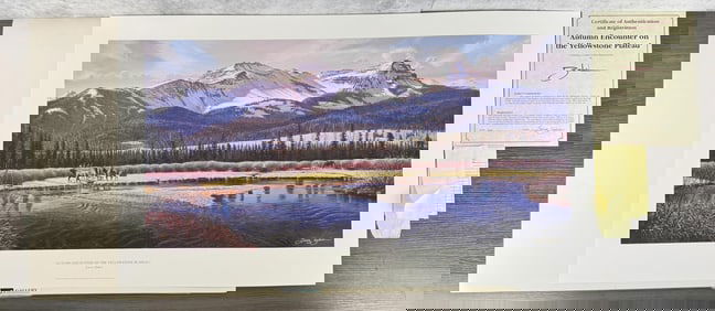 Larry Zabel Autumn Encounter on the Yellowstone