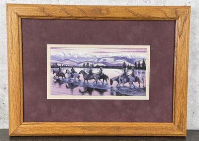 Larry Zabel Crossing the Flathead Print